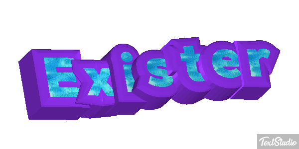 Exister Effet de texte