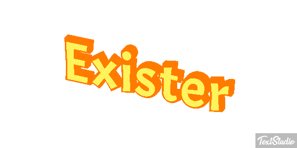 Exister Effet de texte