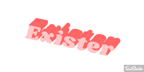 Exister Effet de texte