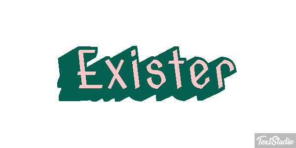 Exister Effet de texte