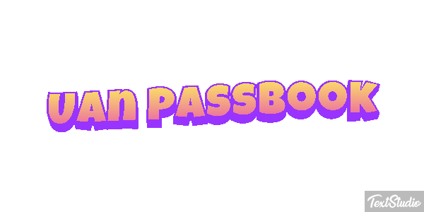 Uan Passbook Текстовый эффект