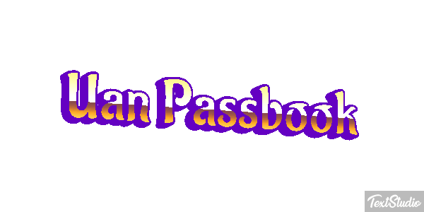 Uan Passbook Текстовый эффект