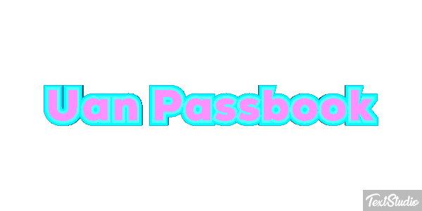 Uan Passbook Текстовый эффект
