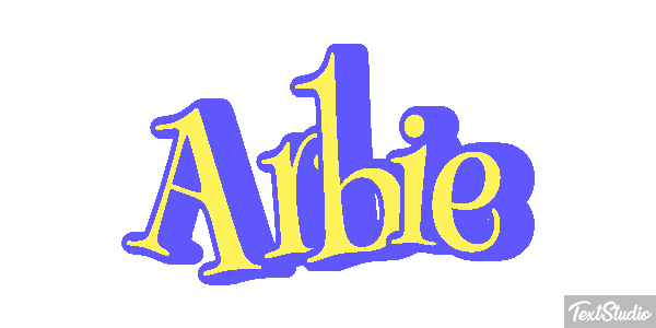 Arbie Text effect