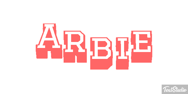 Arbie Text effect