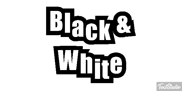 Black & White Effetto testo