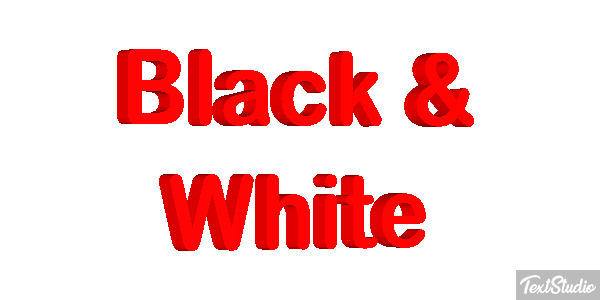 Black & White Effetto testo