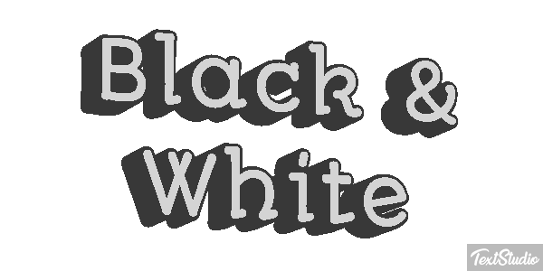 Black & White Effetto testo