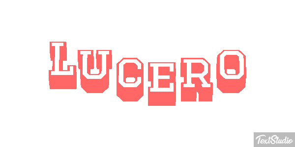 Lucero Text effect