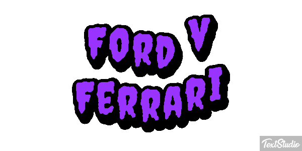 Ford v Ferrari Effet de texte