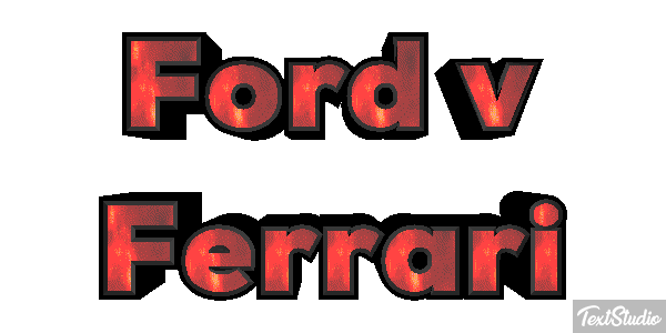 Ford v Ferrari Effet de texte