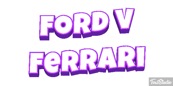 Ford v Ferrari Effet de texte