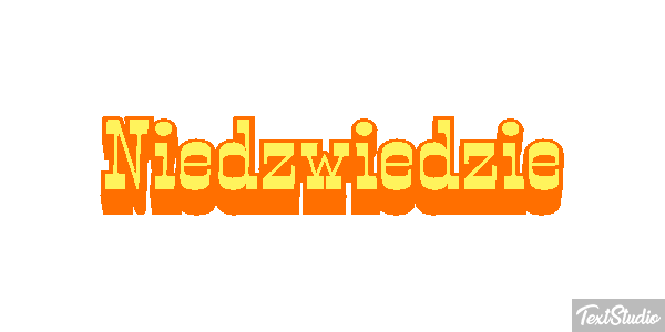 Niedźwiedzie Efekt tekstowy