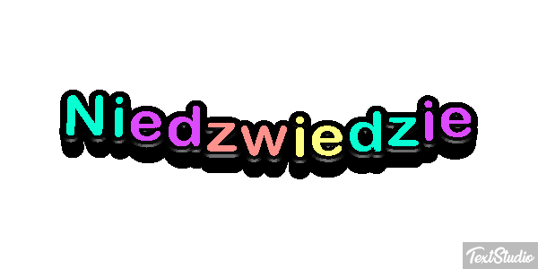 Niedźwiedzie Efekt tekstowy