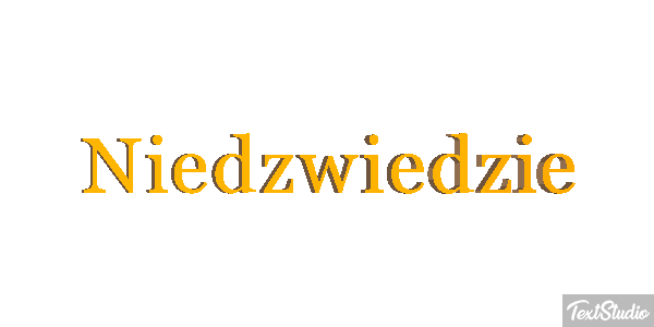 Niedźwiedzie Efekt tekstowy