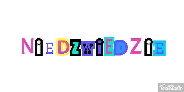 Niedźwiedzie Efekt tekstowy