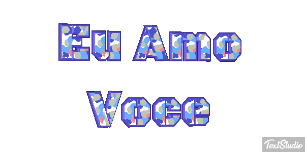 Eu Amo Você Efeito do texto