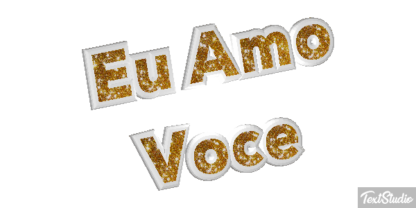 Eu Amo Você Efeito do texto
