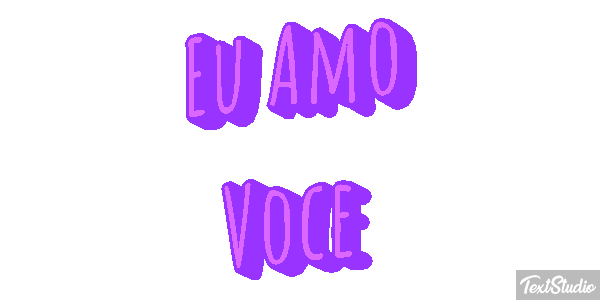 Eu Amo Você Efeito do texto