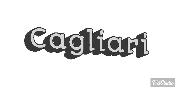 Cagliari Efeito do texto