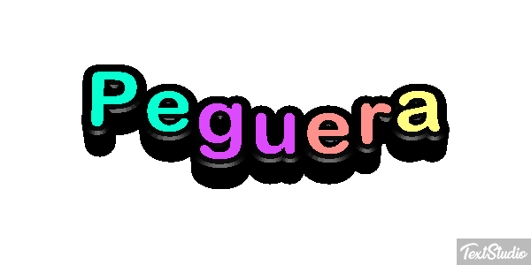 Peguera Efekt tekstowy