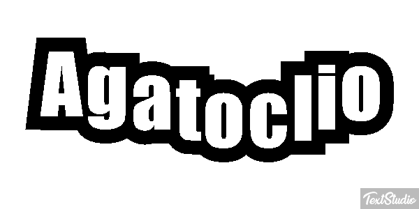 Agatoclio Efecto de texto