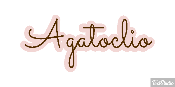 Agatoclio Efecto de texto