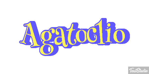 Agatoclio Efecto de texto
