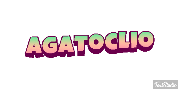 Agatoclio Efecto de texto