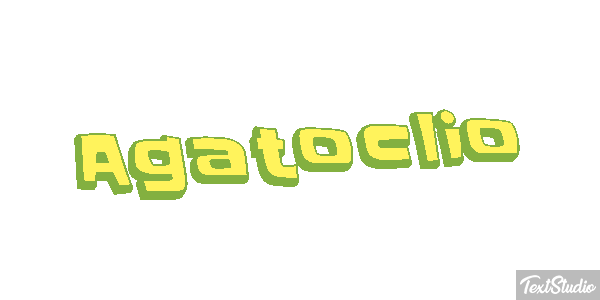 Agatoclio Efecto de texto