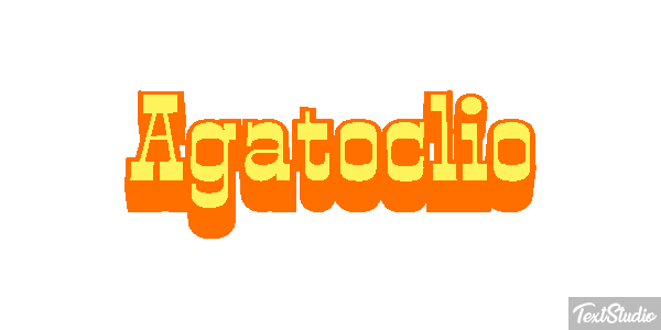 Agatoclio Efecto de texto