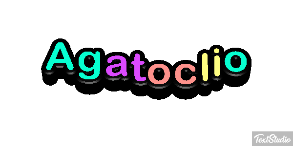 Agatoclio Efecto de texto