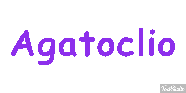 Agatoclio Efecto de texto