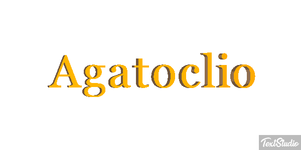 Agatoclio Efecto de texto