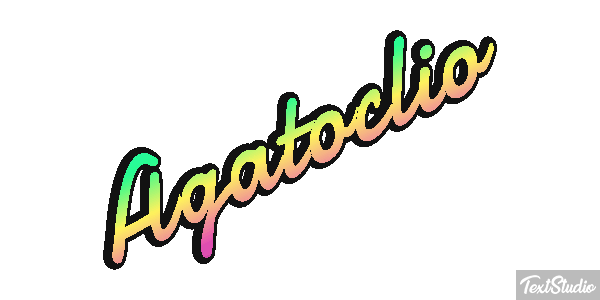 Agatoclio Efecto de texto