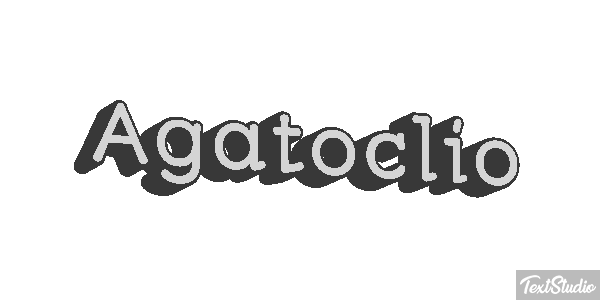 Agatoclio Efecto de texto