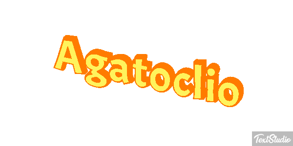 Agatoclio Efecto de texto