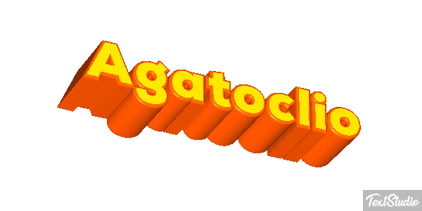 Agatoclio Efecto de texto