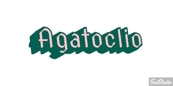 Agatoclio Efecto de texto