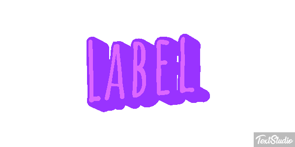 Label テキスト効果