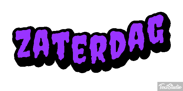 Zaterdag Text effect