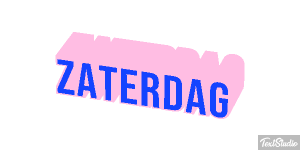 Zaterdag Text effect