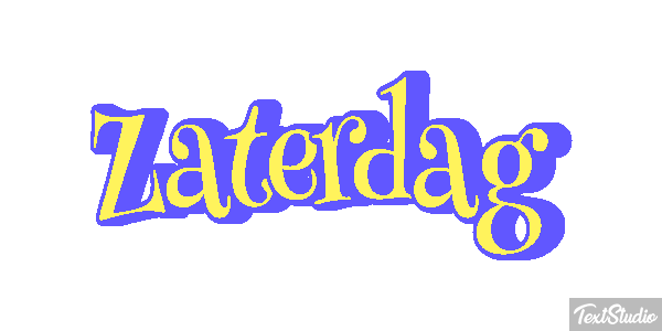 Zaterdag Text effect