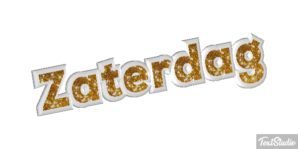 Zaterdag Text effect