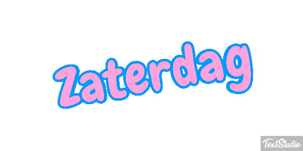 Zaterdag Text effect