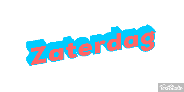Zaterdag Text effect