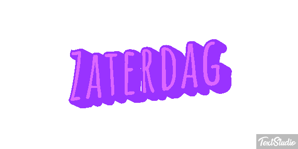 Zaterdag Text effect