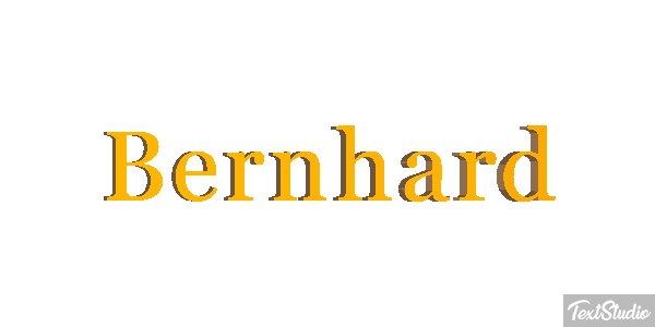 Bernhard Текстовый эффект