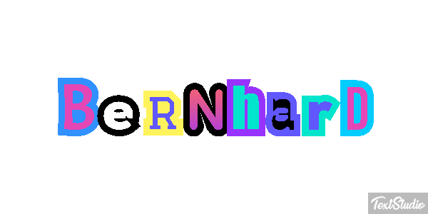 Bernhard Текстовый эффект
