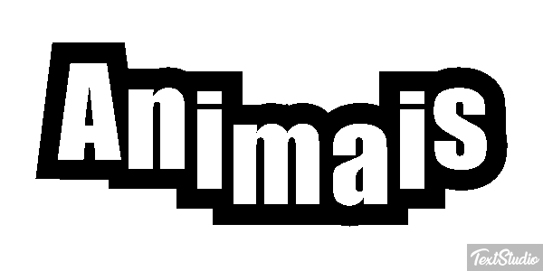 Animais Efeito do texto